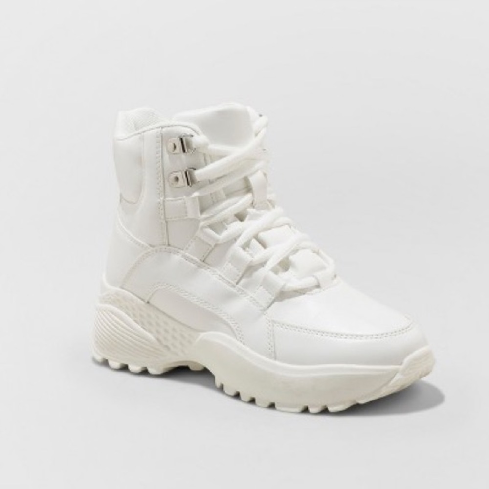 White Hi-Top Sneakers